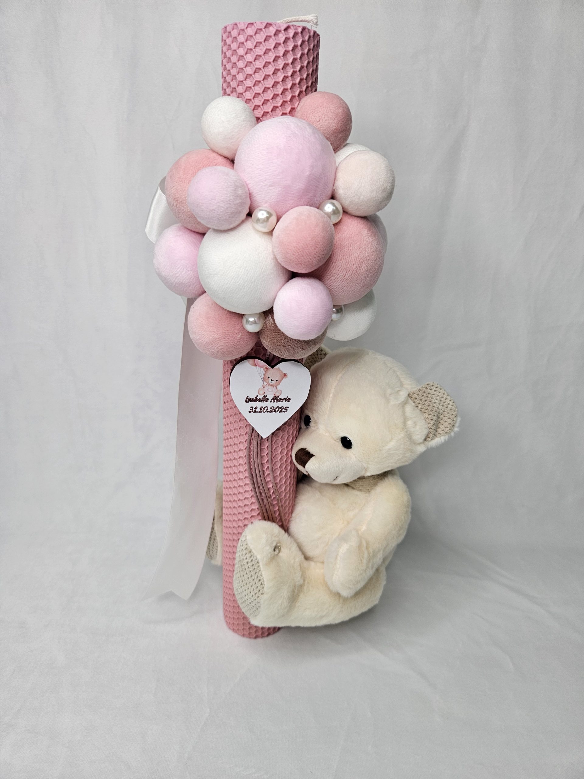 Lumanare din ceara naturala cu ursulet - imagine 5